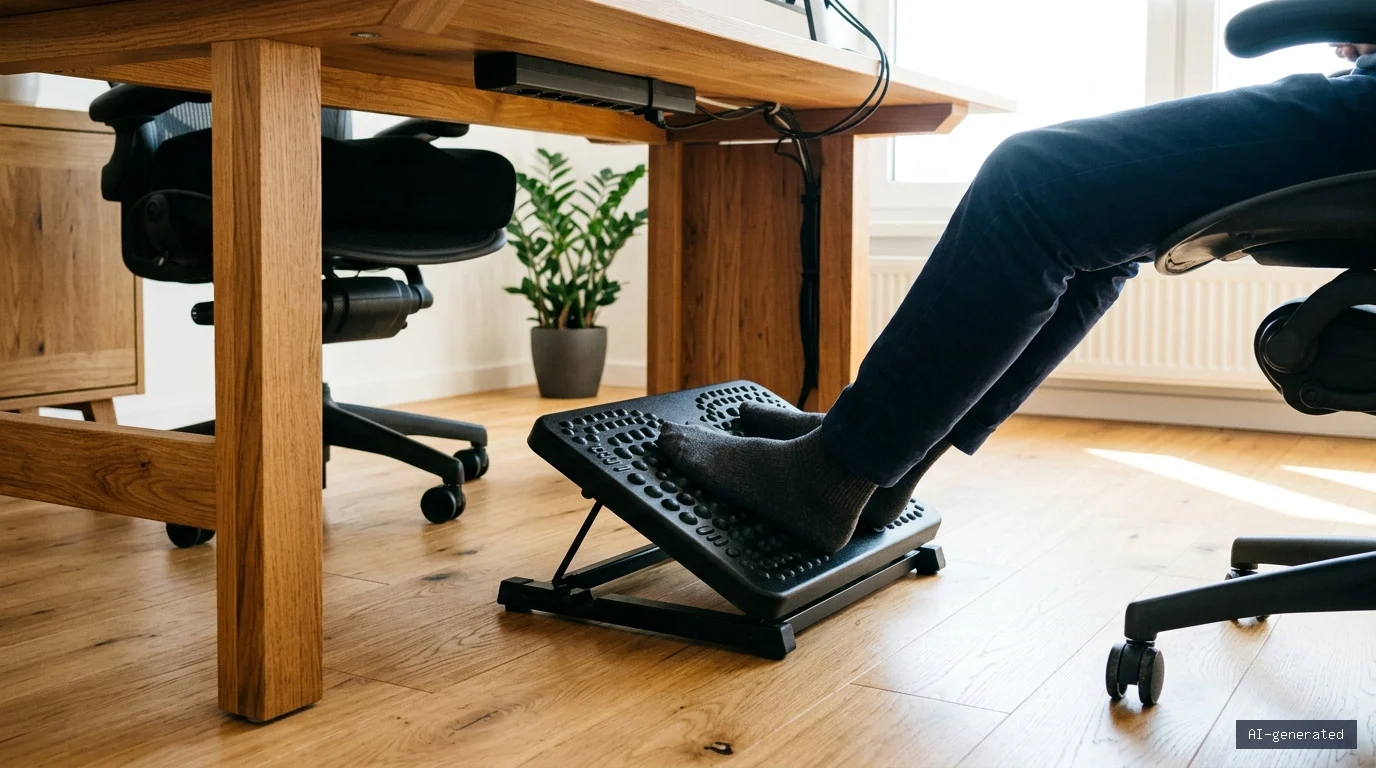 Ergonomische Fußstütze für den Schreibtisch: Die besten Fußbänke gegen Beinschmerzen im Vergleich 2026